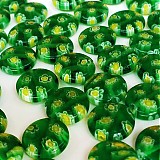 Korálky - millefiori placka 10mm - 115226