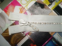 Iný materiál - Štrasový zips - ukážka - 165298