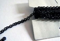 Komponenty - retiazka čierna s okrúhlymi očkami - 169306