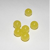 Minerály - Jadeit koráliky žltej farby 8 mm, 1 ks - 170179
