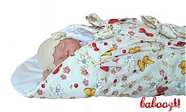 Pre detičky - Perinka s motýlikmi červeno žltá UNI - 172504