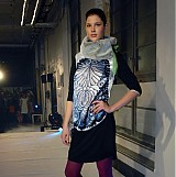 Šály/Šatky - šál-nákrčník gris/rings - 173024