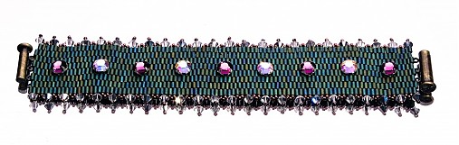 Náramky - Peyote with Swarovski - náramok - 4660